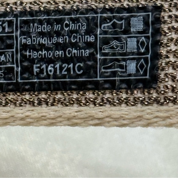 Teva Teva Midform Universal Karina Swan Metallic Multi Cream Size 8 Velcrow - Picture 14 of 15